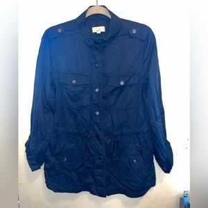 Loft Canvas Jacket. Medium. Navy Blue